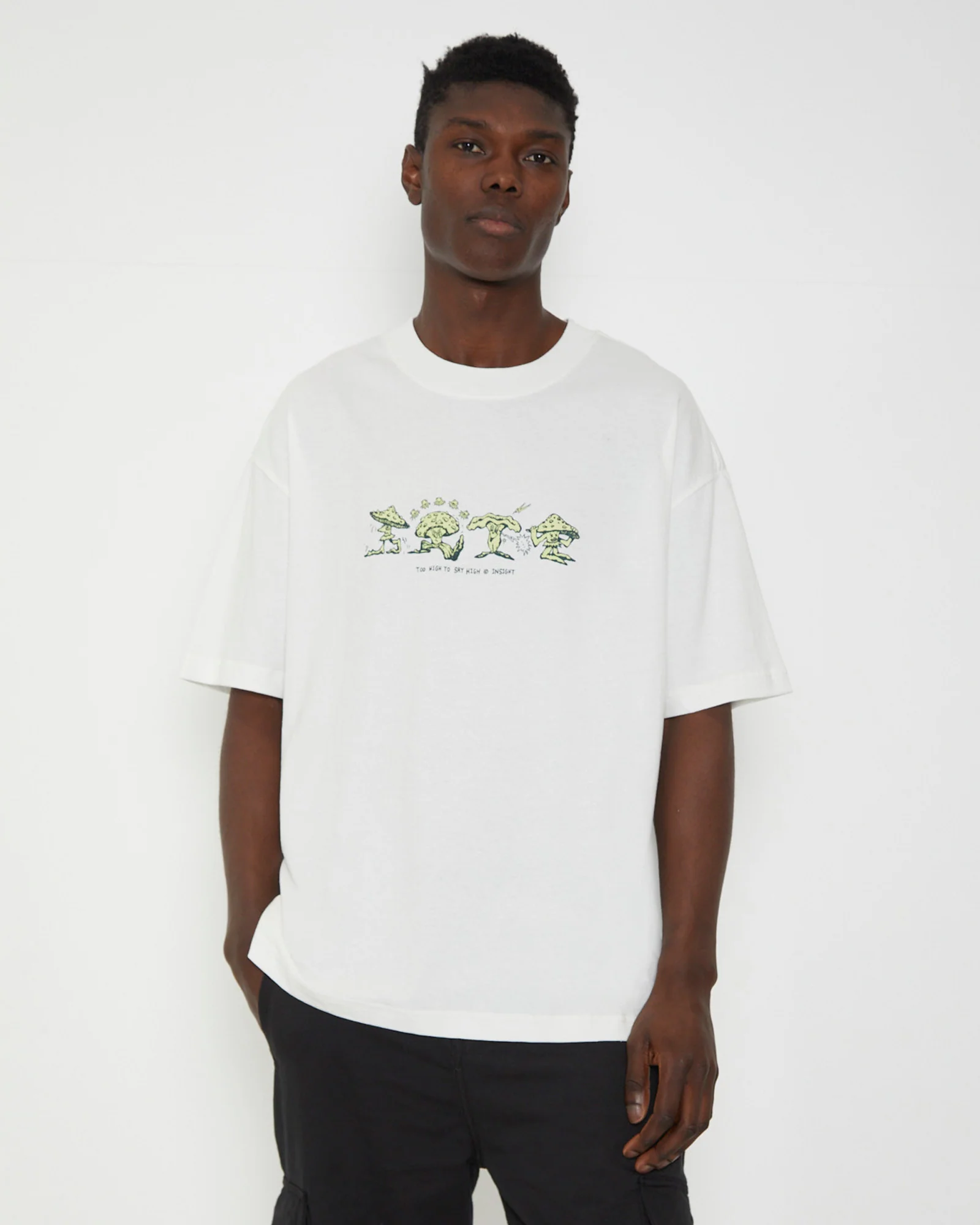 Too High Short Sleeve T-Shirt in White