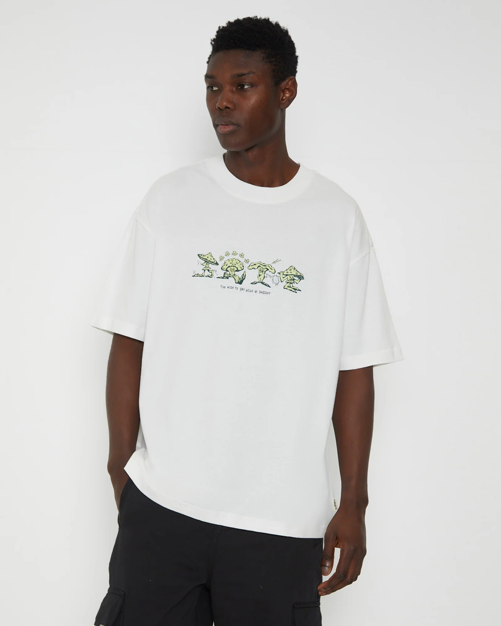 Too High Short Sleeve T-Shirt in White - Image 5