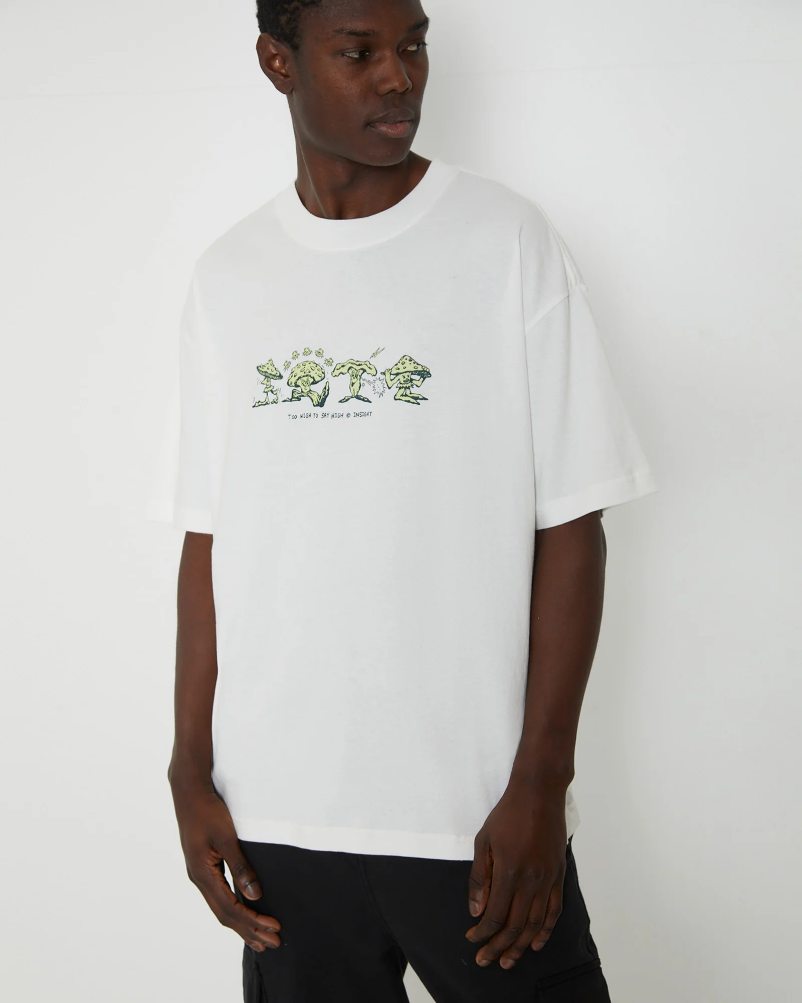 Too High Short Sleeve T-Shirt in White - Image 6