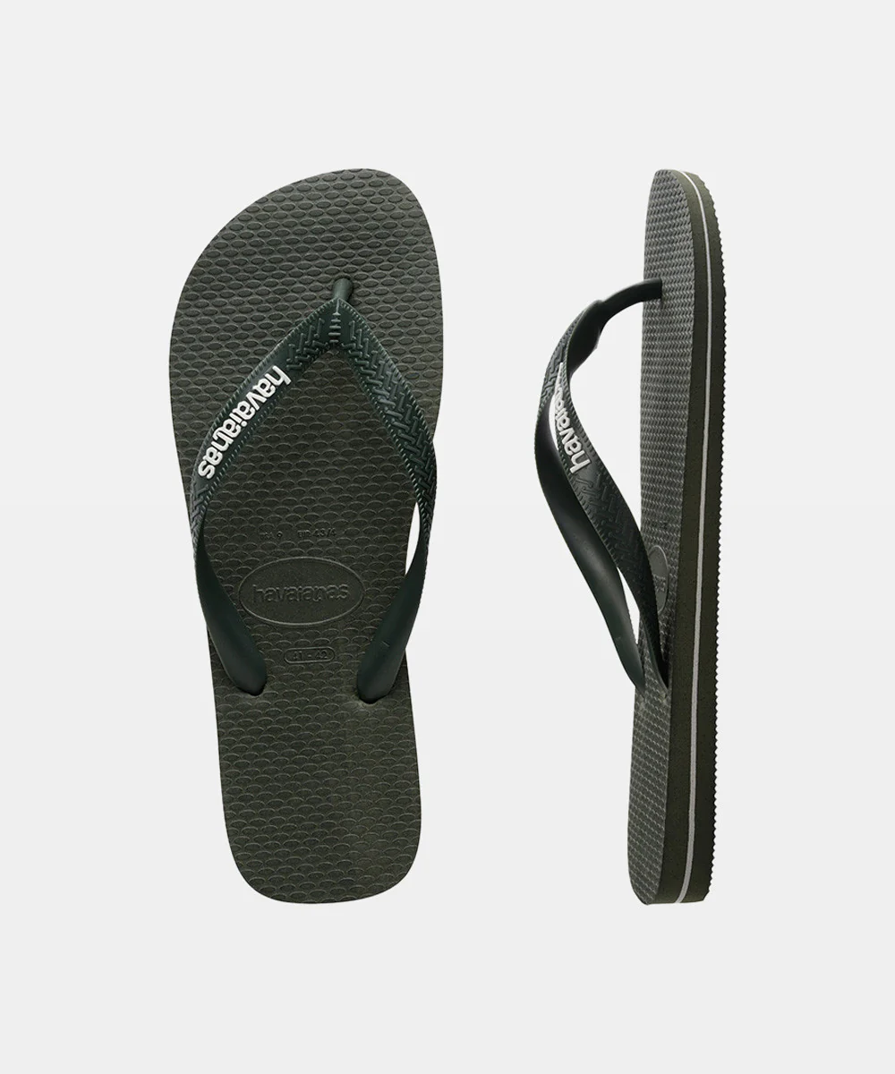 Top Rubber Logo Thongs - Image 2