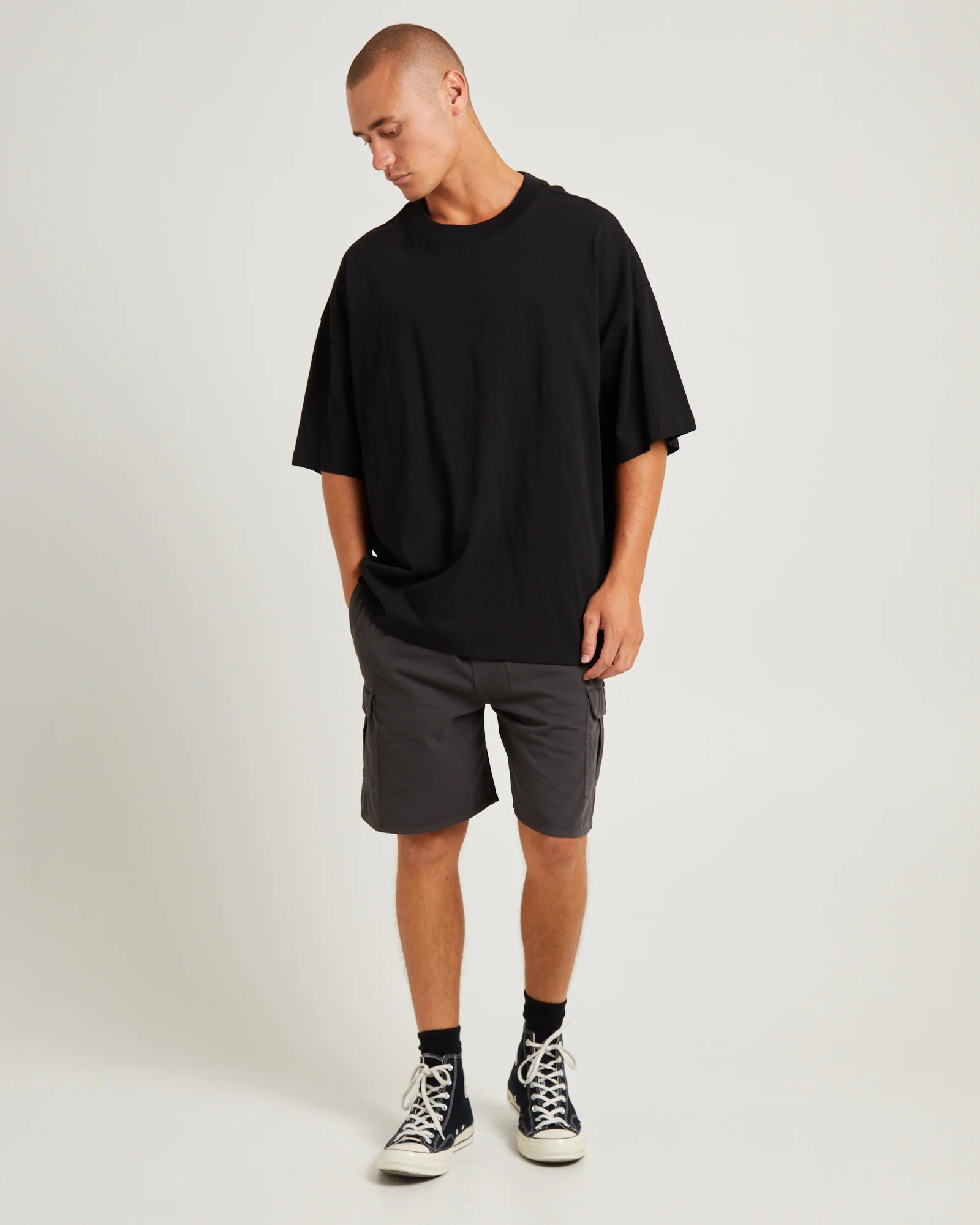 Tradie Cargo Shorts Black - Image 5