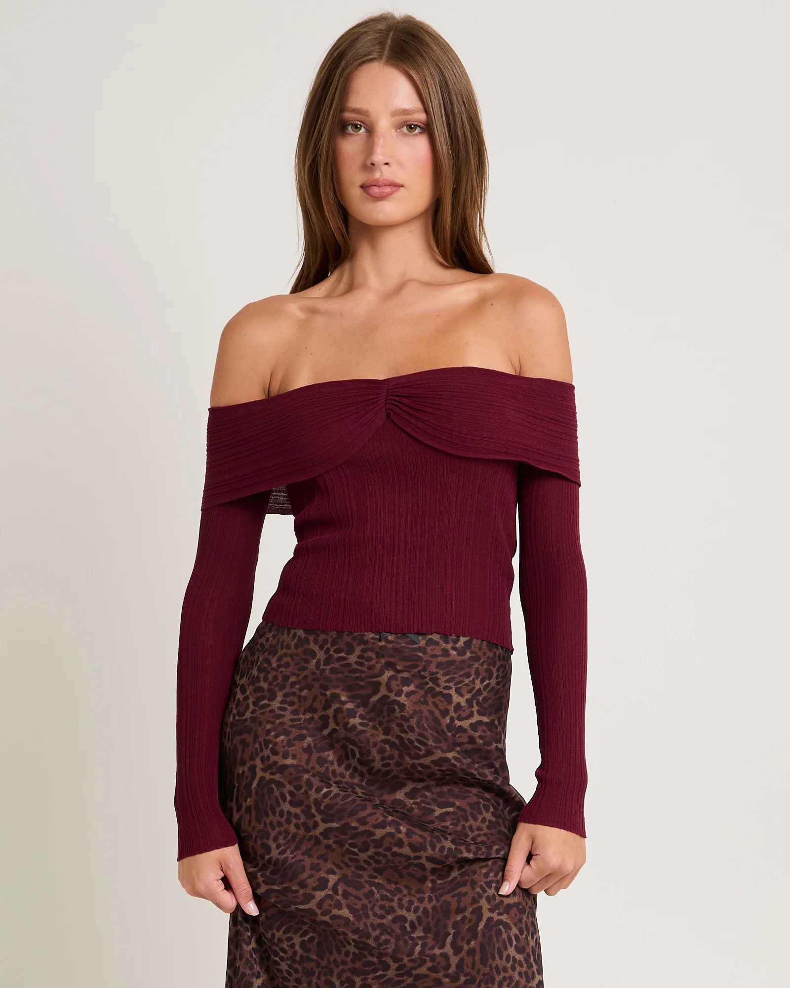 Tully Off Shoulder Knit Top