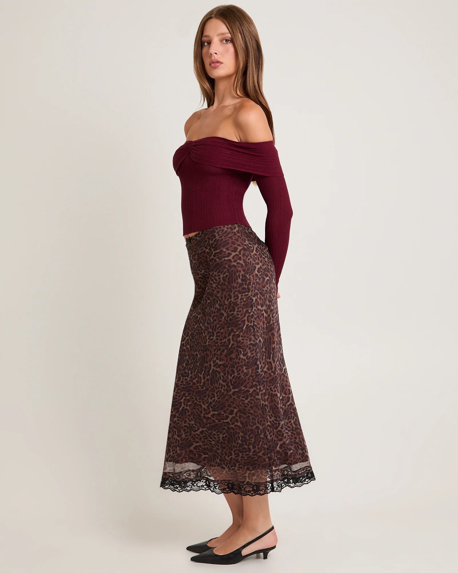 Tully Off Shoulder Knit Top - Image 4