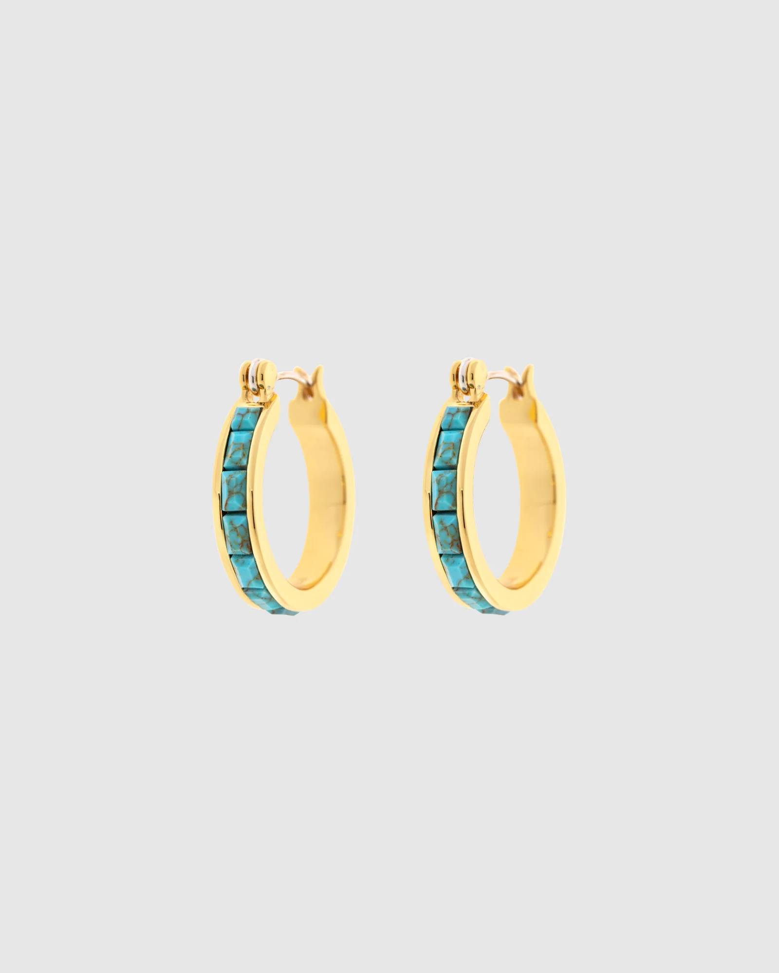 Turquoise Tile Hoop - Image 3