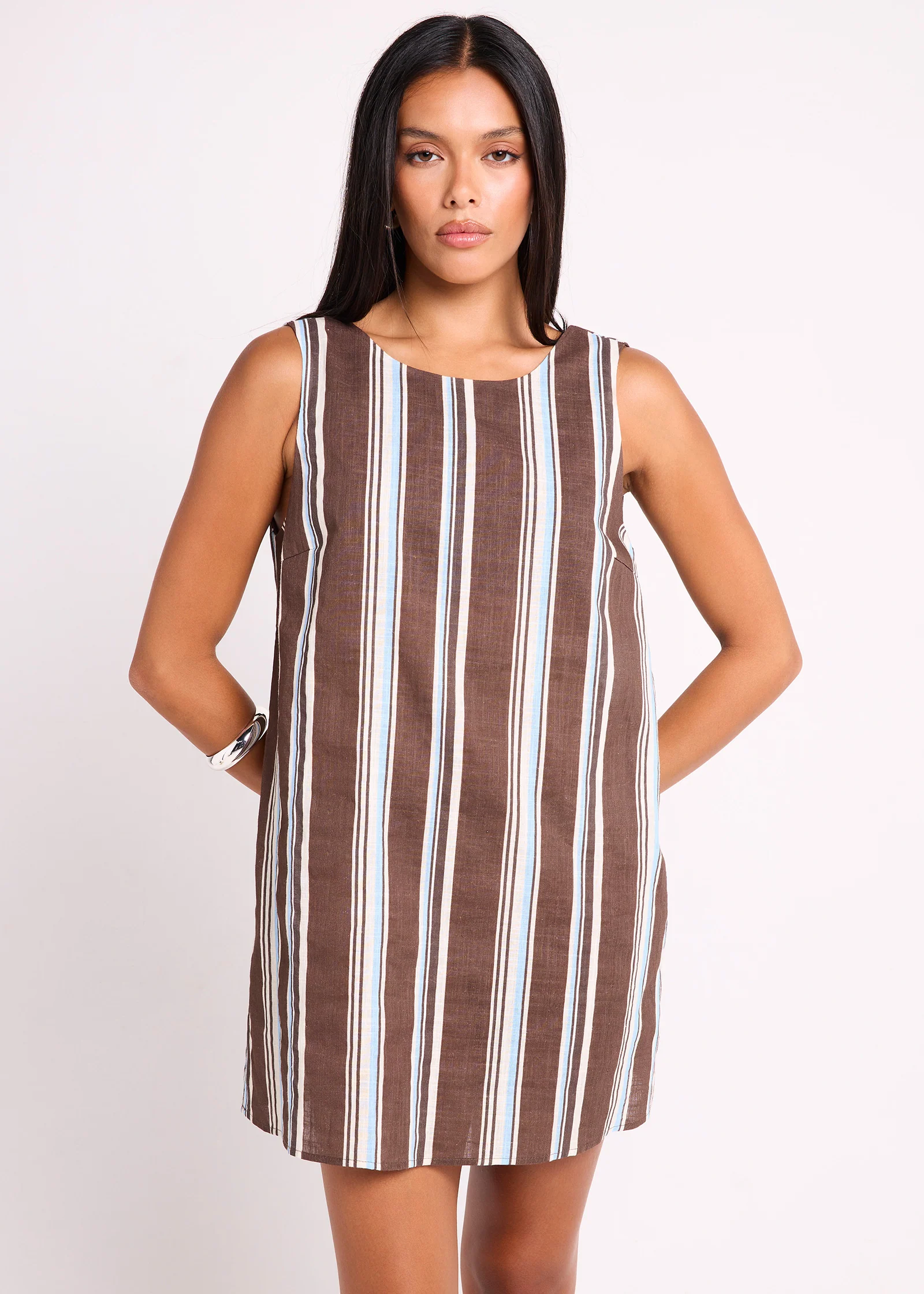 Tyra Stripes Mini Dress - Image 3