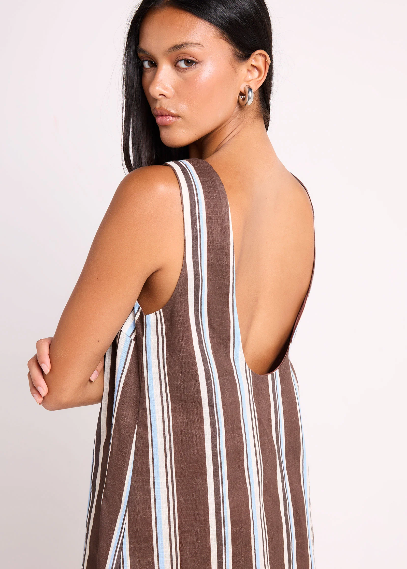 Tyra Stripes Mini Dress - Image 5