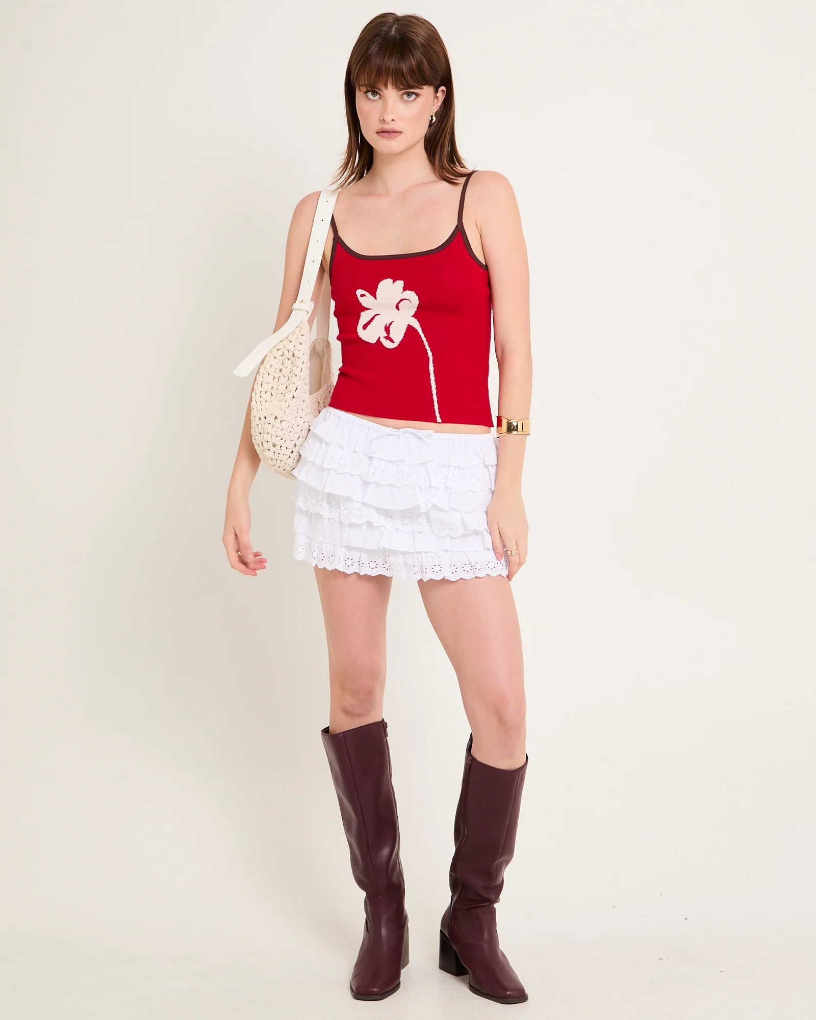 Ula Floral Knit Singlet - Image 3
