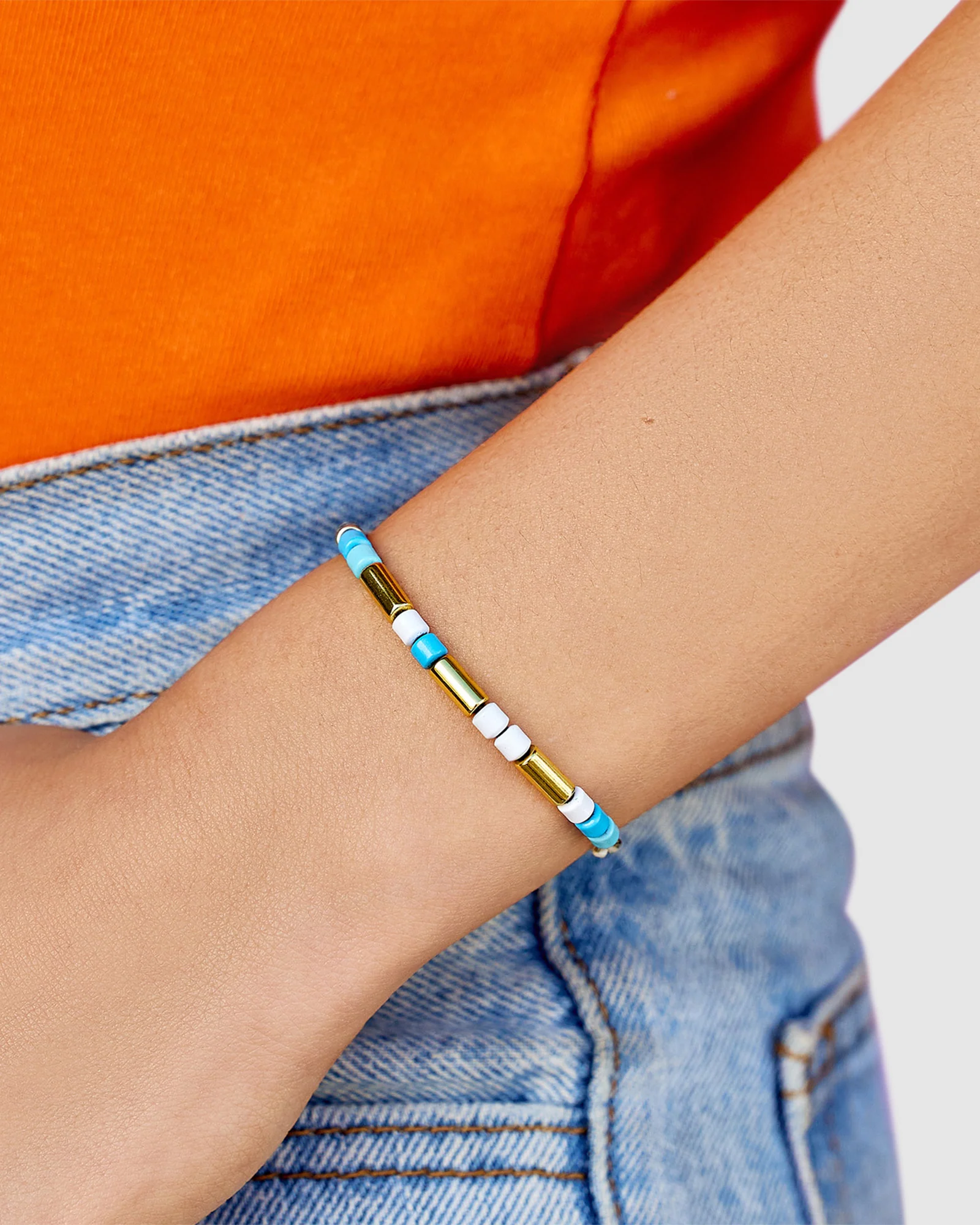 Undertow Enamel Bead Charm Bracelet