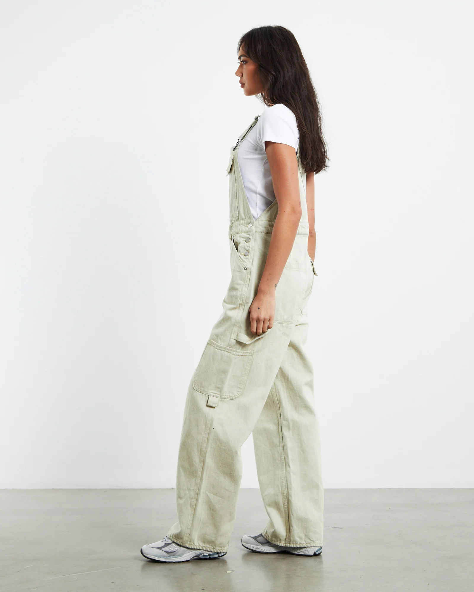 Unisex Makers Overalls Mellow Ecru - Image 4