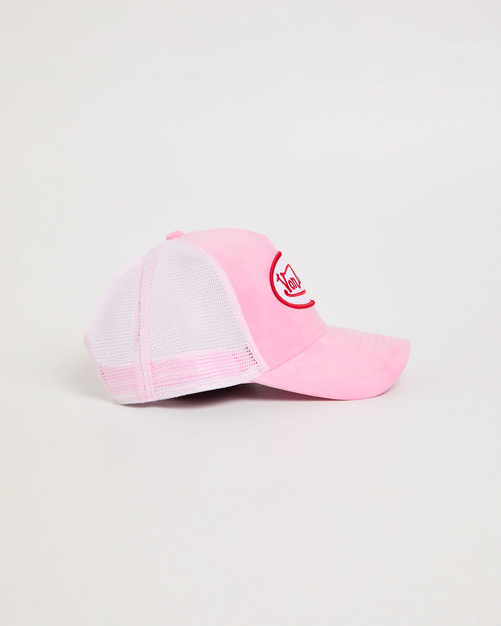 Unisex Trucker Hat Pink Velvet - Image 3