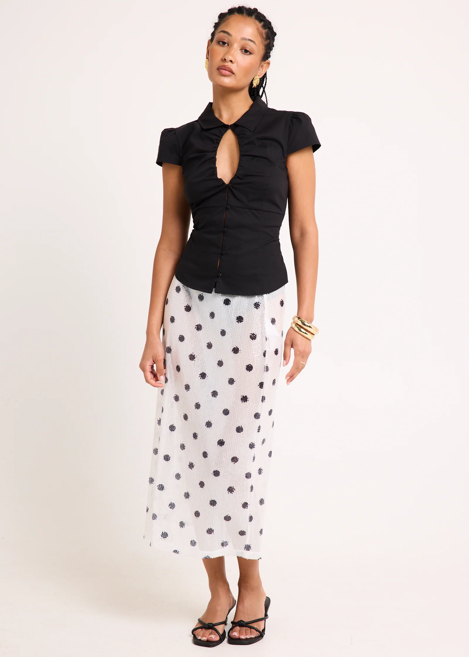 Valeria Keyhole Shirt - Image 2