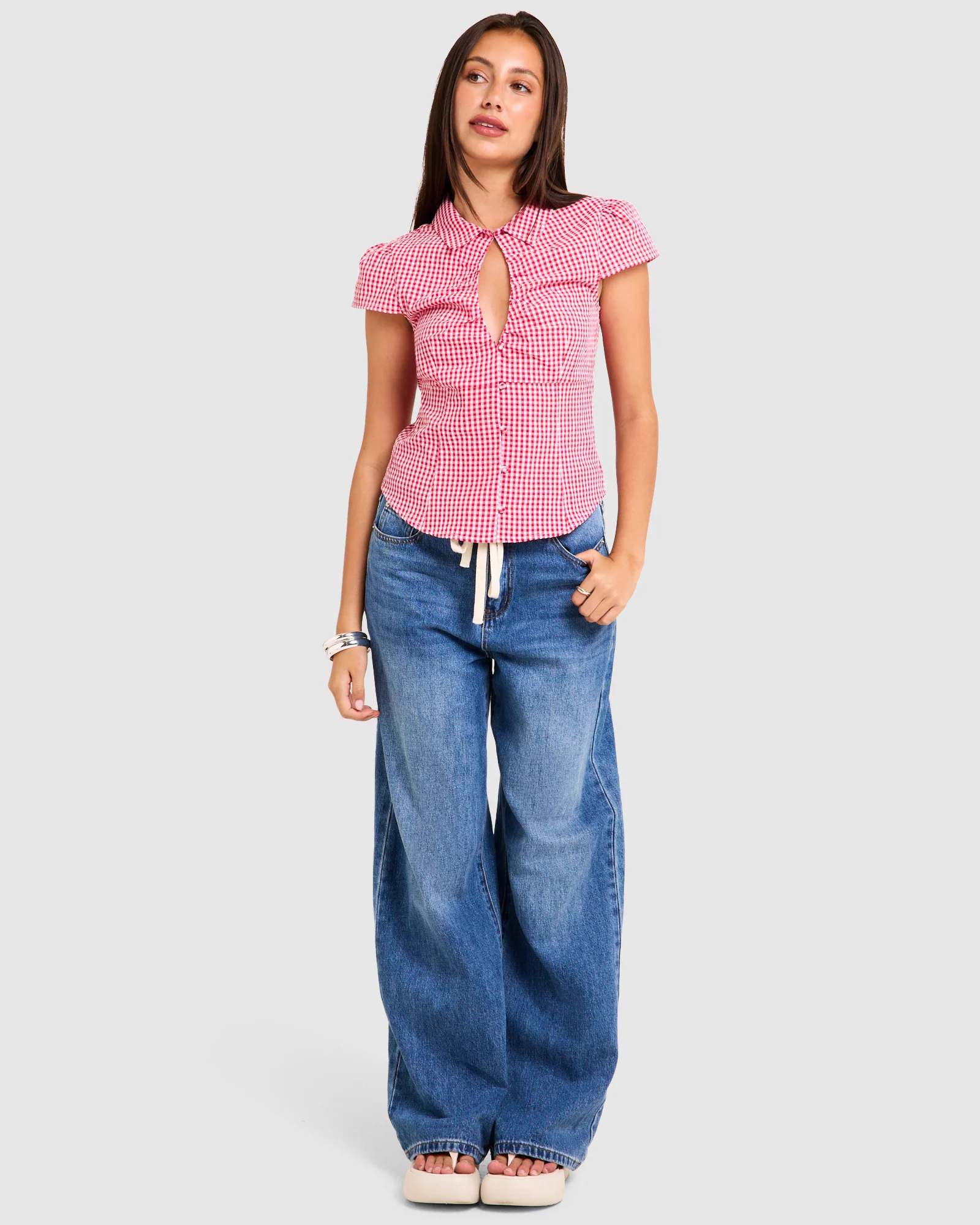 Valeria Keyhole Shirt - Image 2
