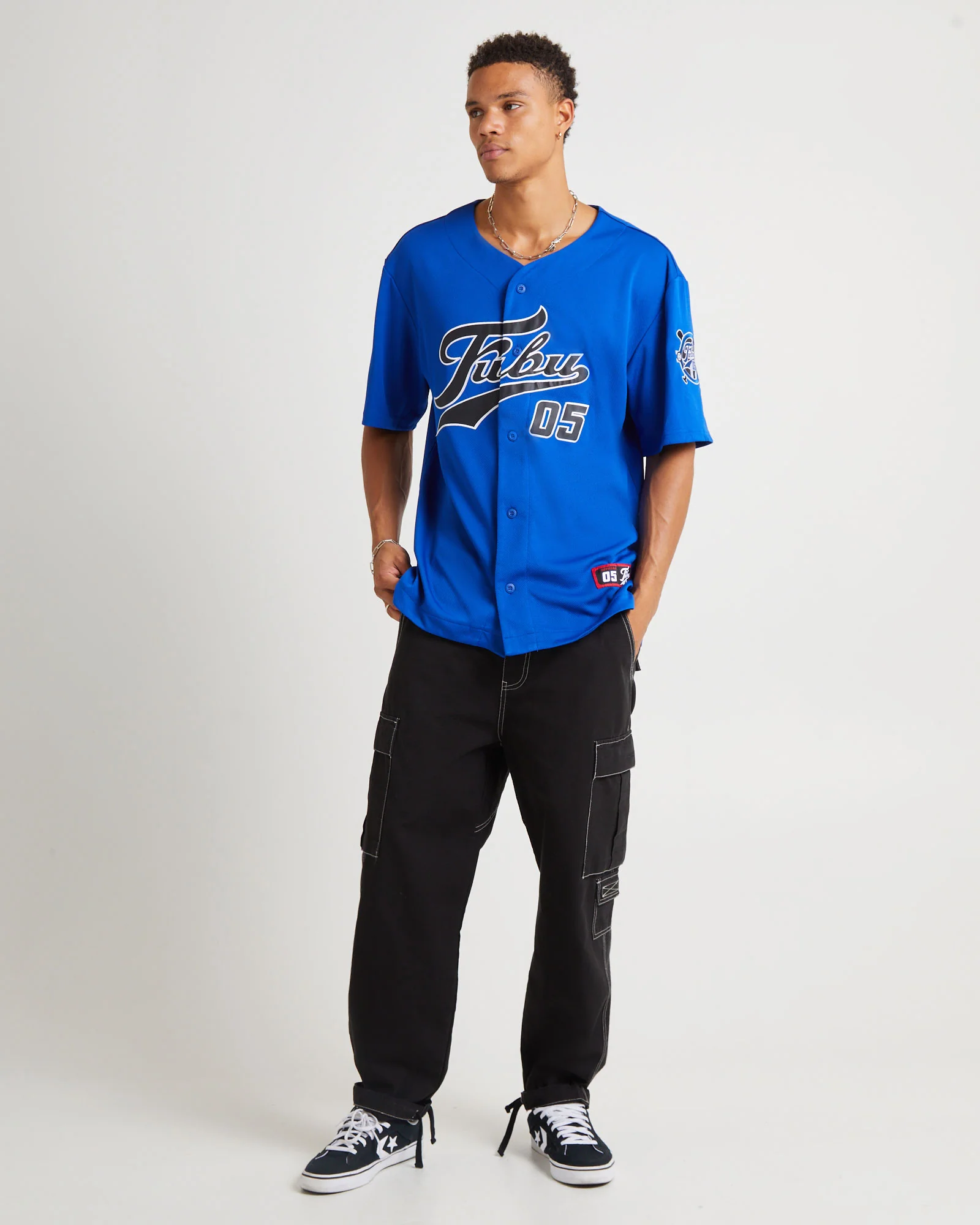 Varsity Baseball Jersey Blue - Image 2