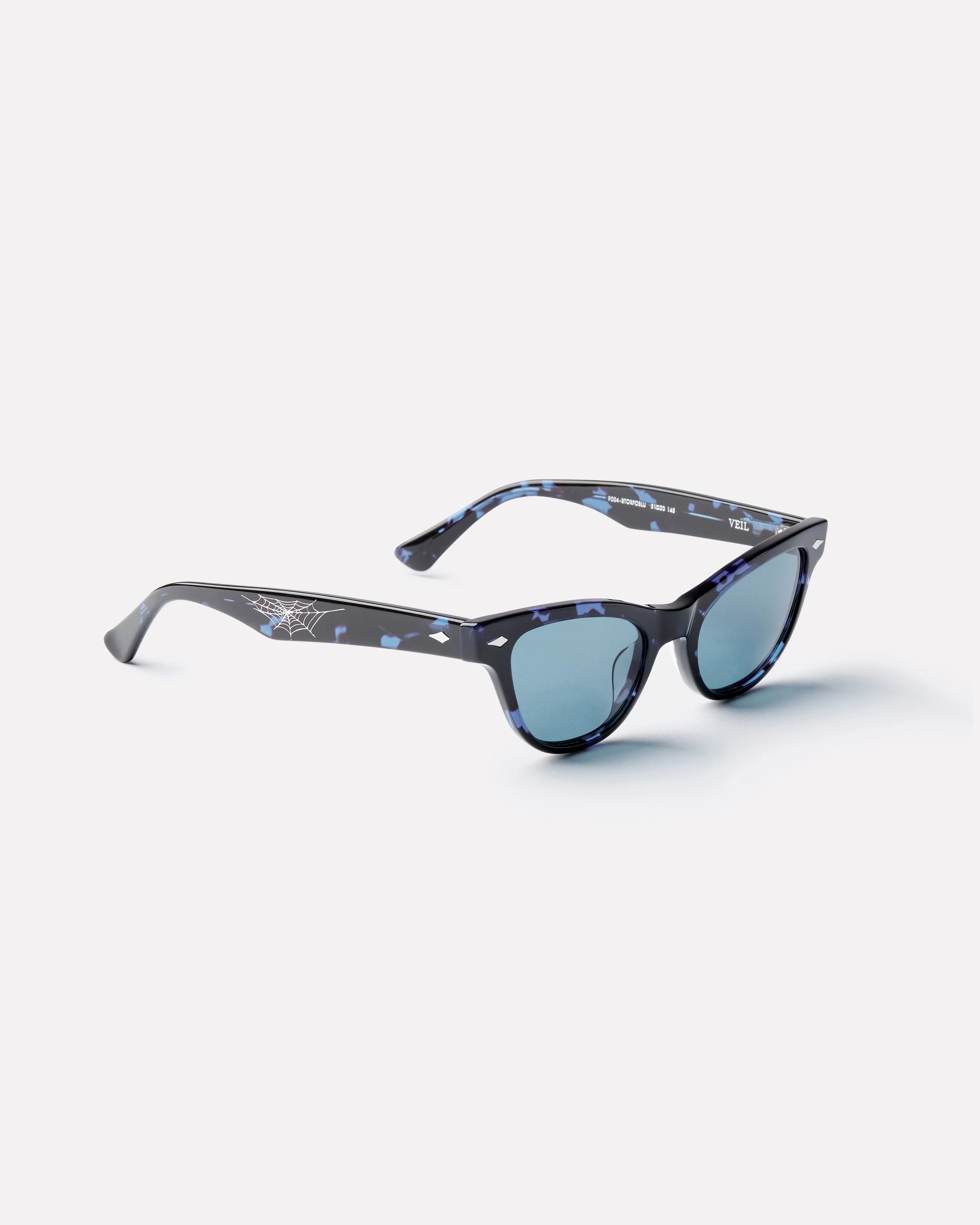 Veil Sunglasses in Blue Tortoise/Blue - Image 4
