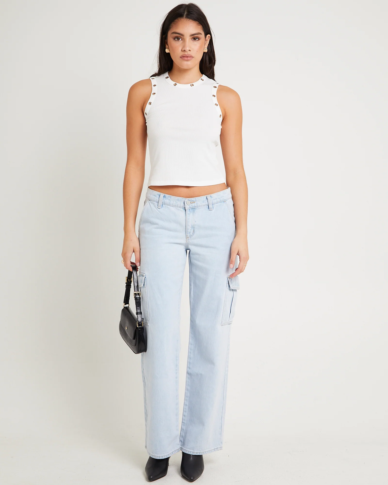 Vera Eyelet Tank Top - Image 3
