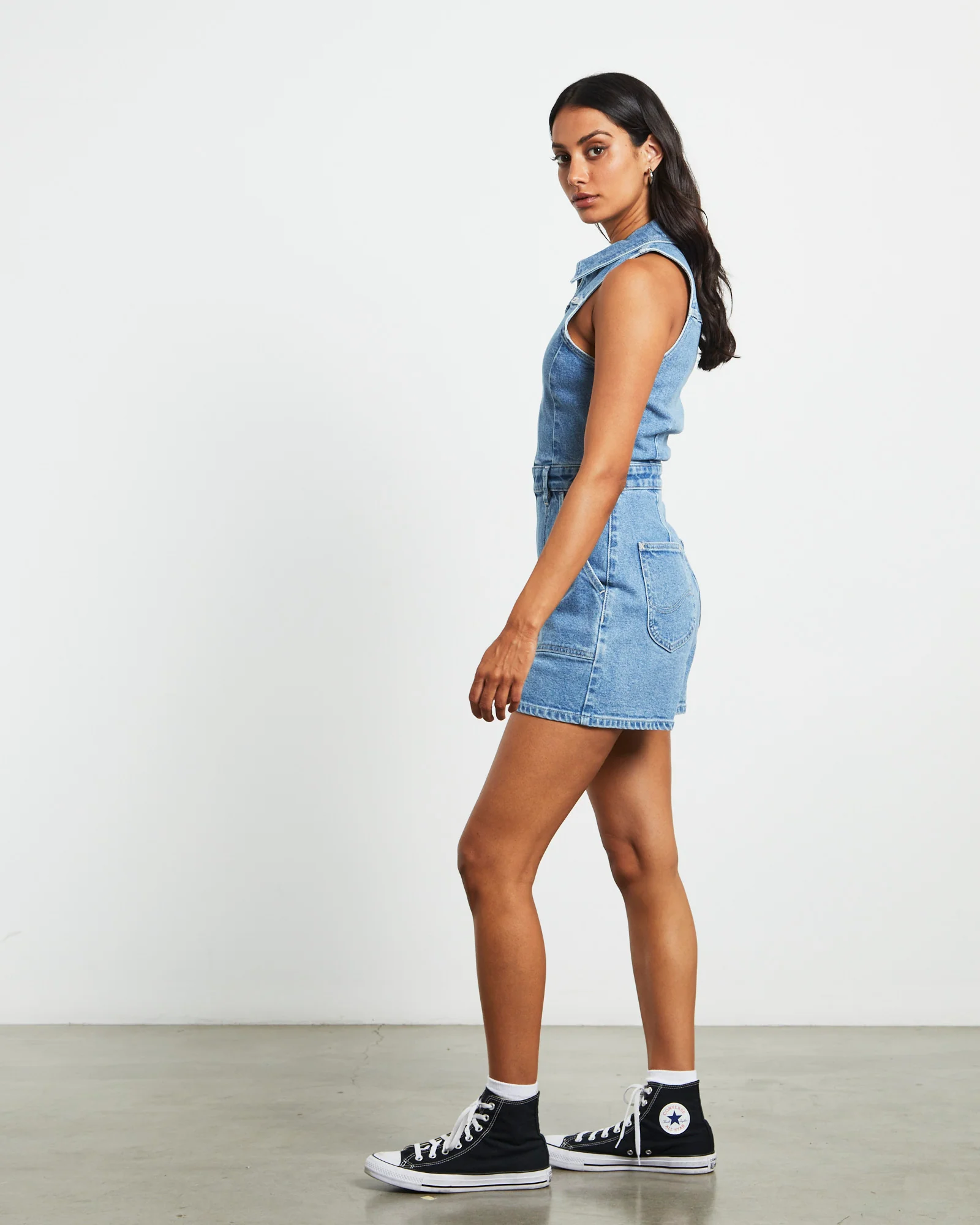 Victoria Romper in Manifesto Blue - Image 4