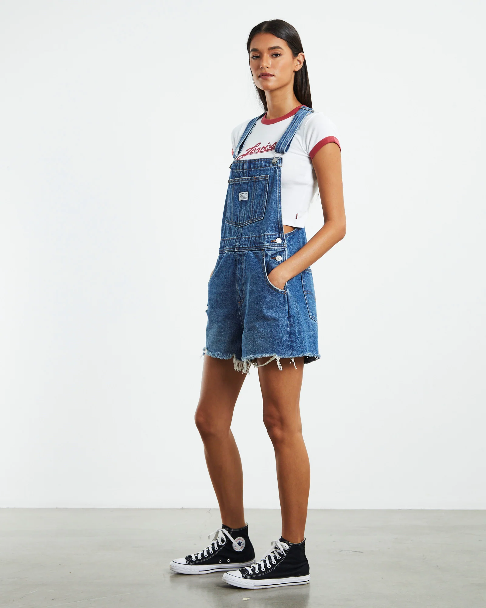Vintage Shortsall Denim Overalls Meadow Games - Image 4
