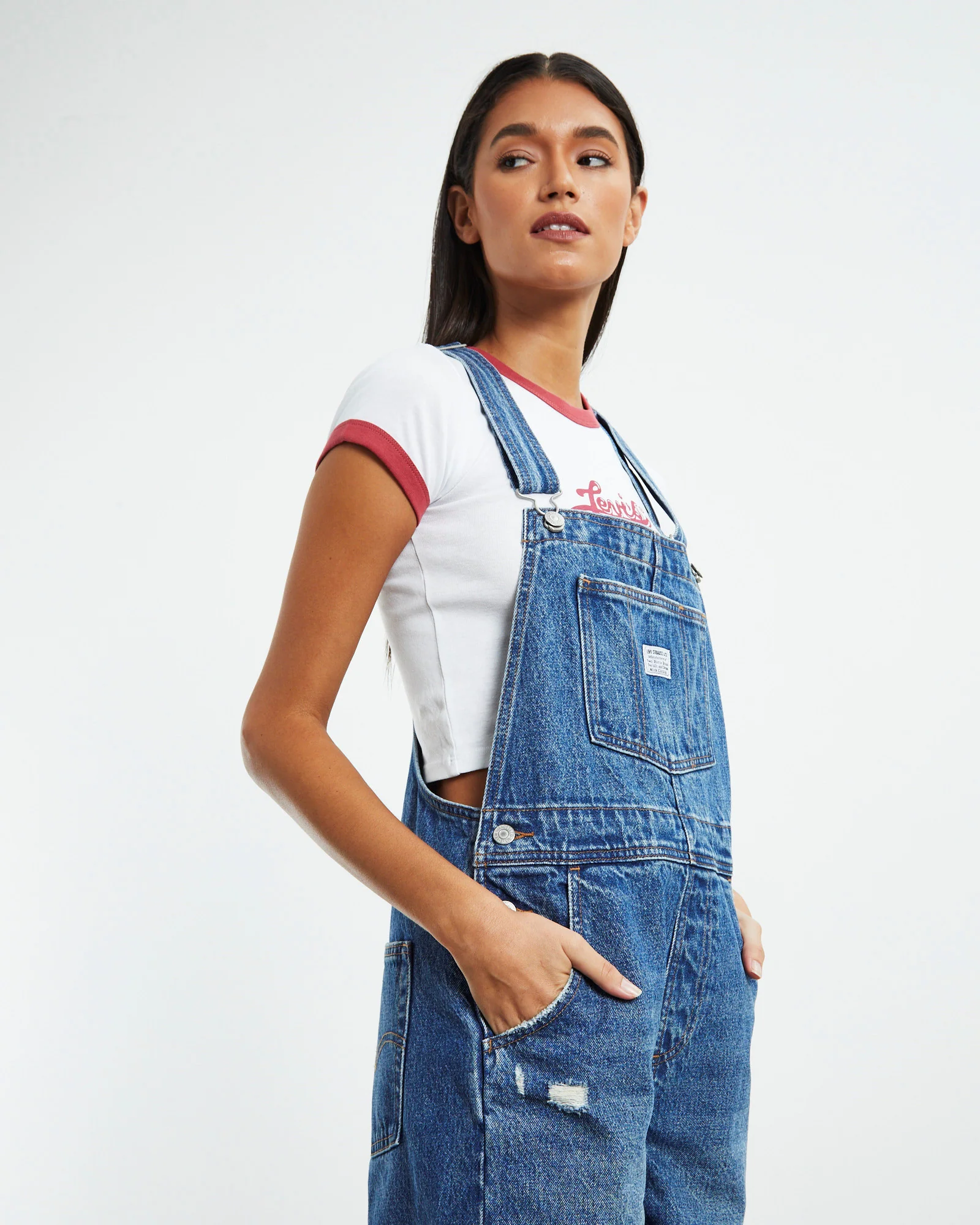Vintage Shortsall Denim Overalls Meadow Games - Image 6