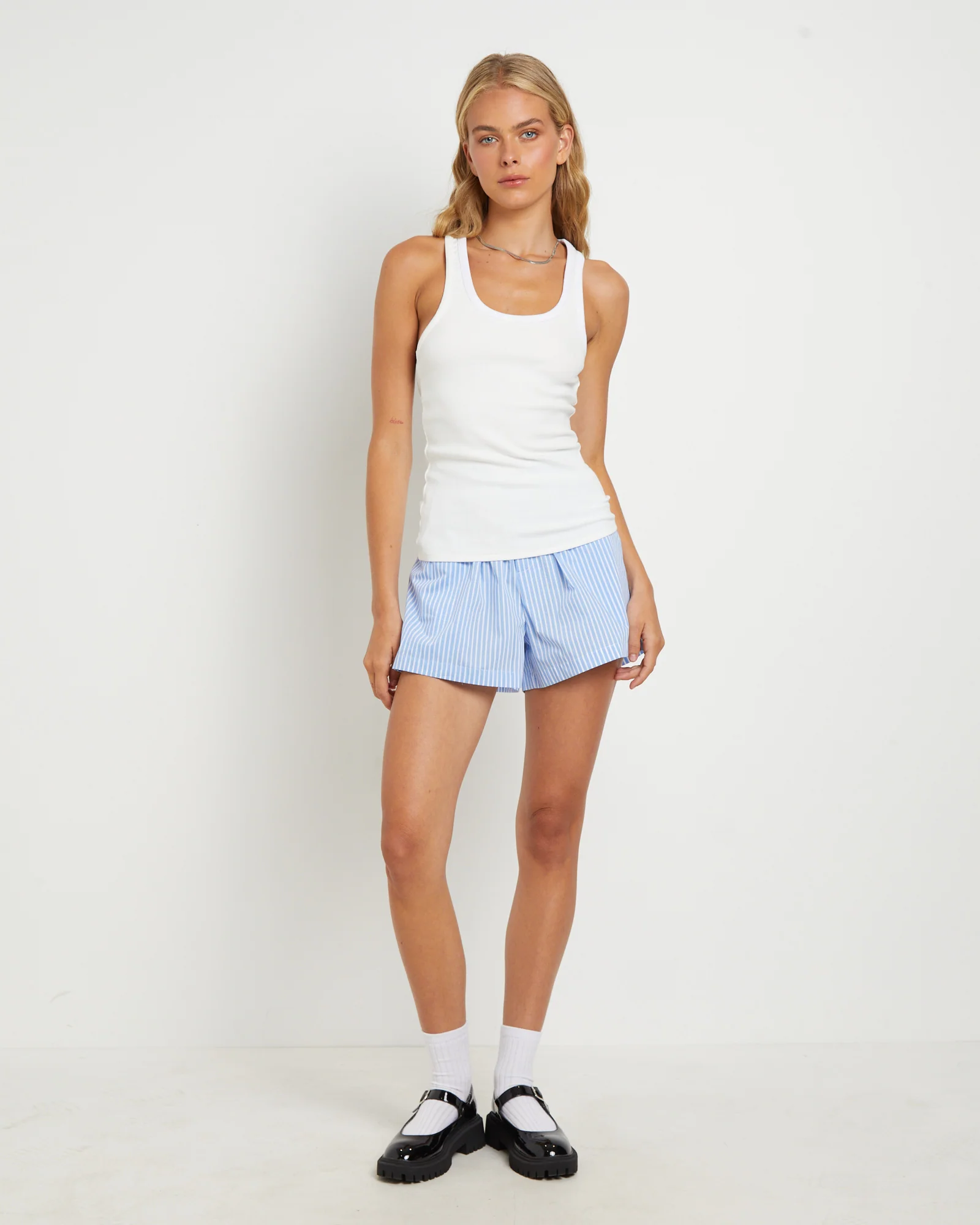 Violet Tank Top in White - Image 3