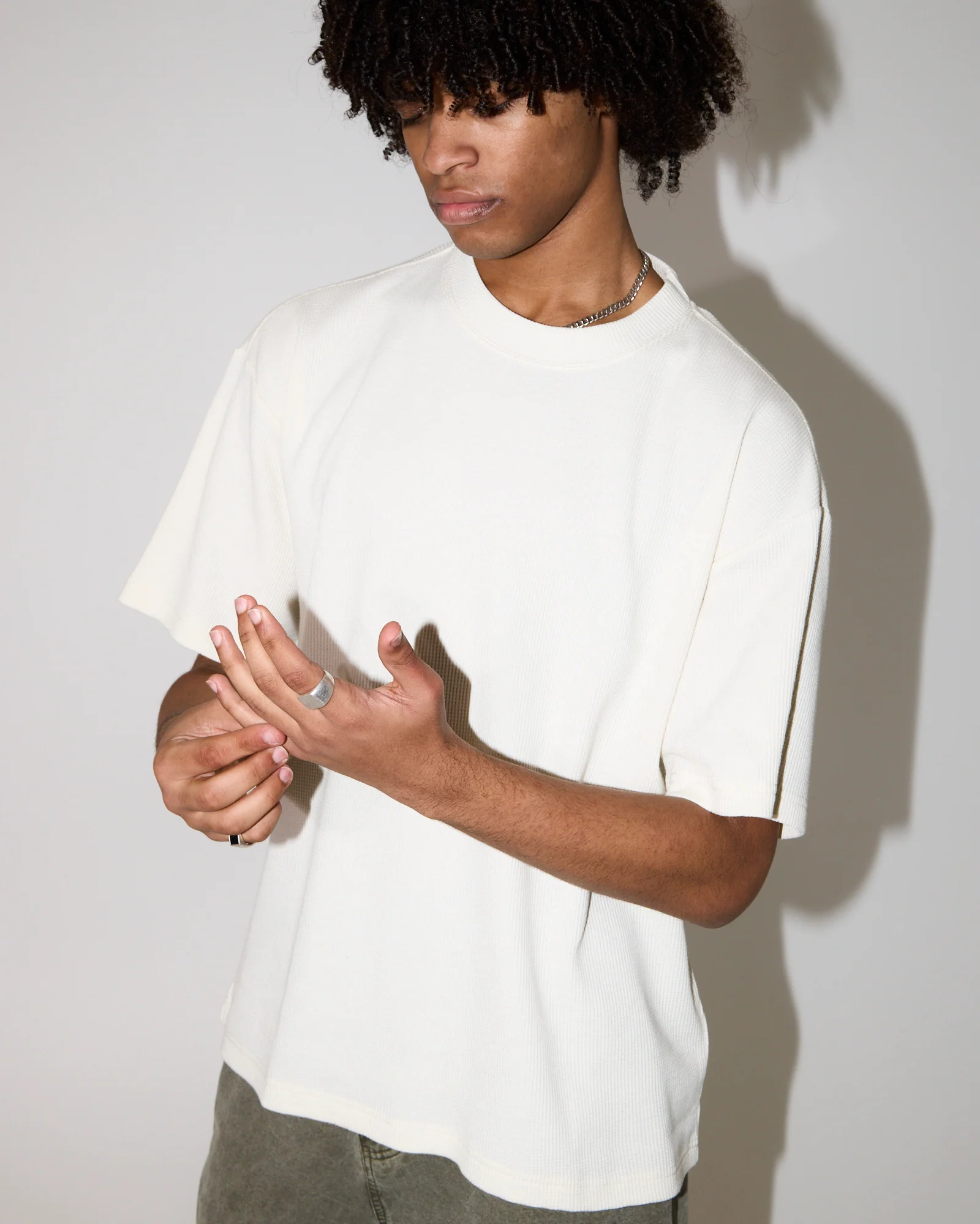 Waffle Crop T-Shirt - Image 3