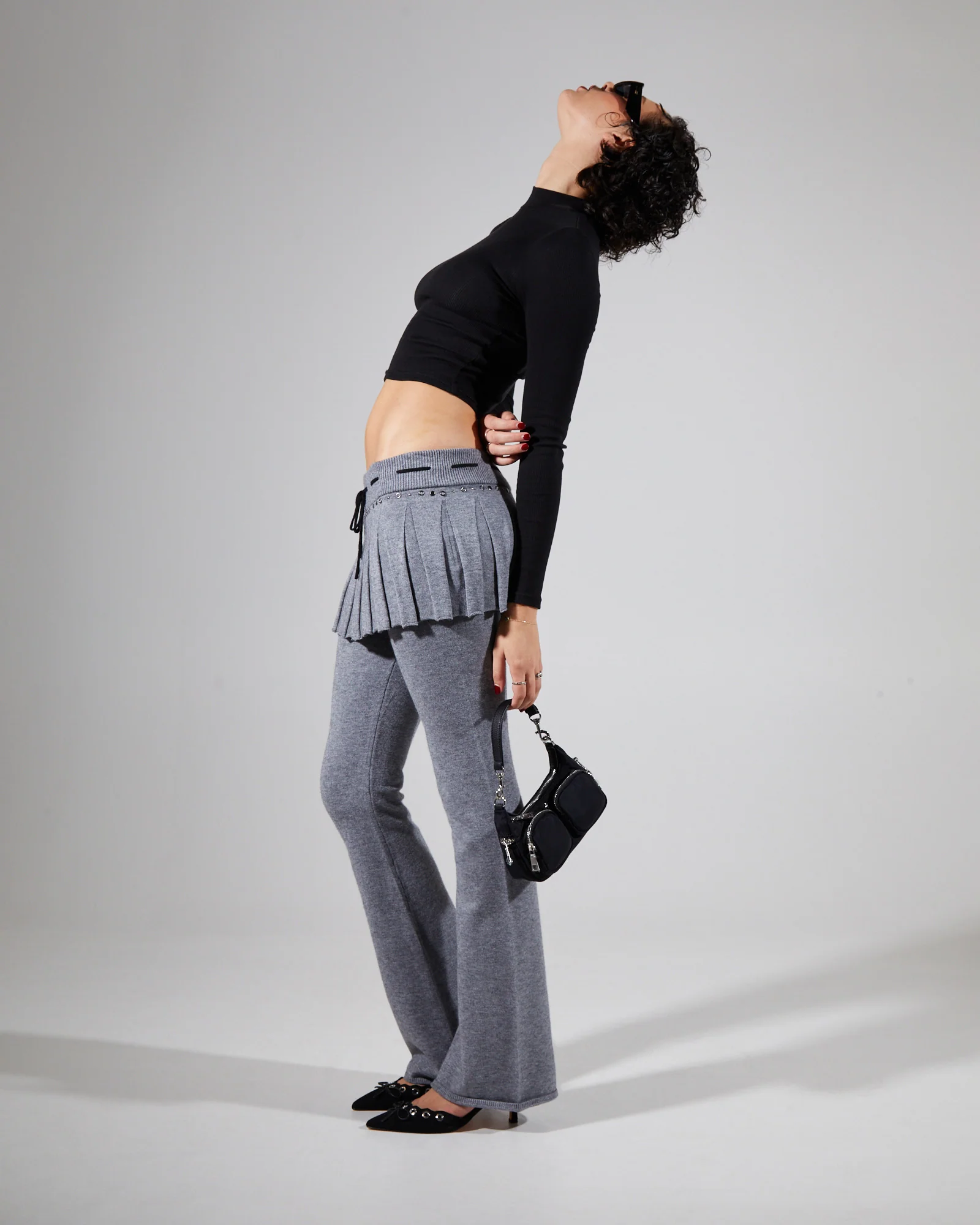 WFH Studded Skirt Trousers - Image 3