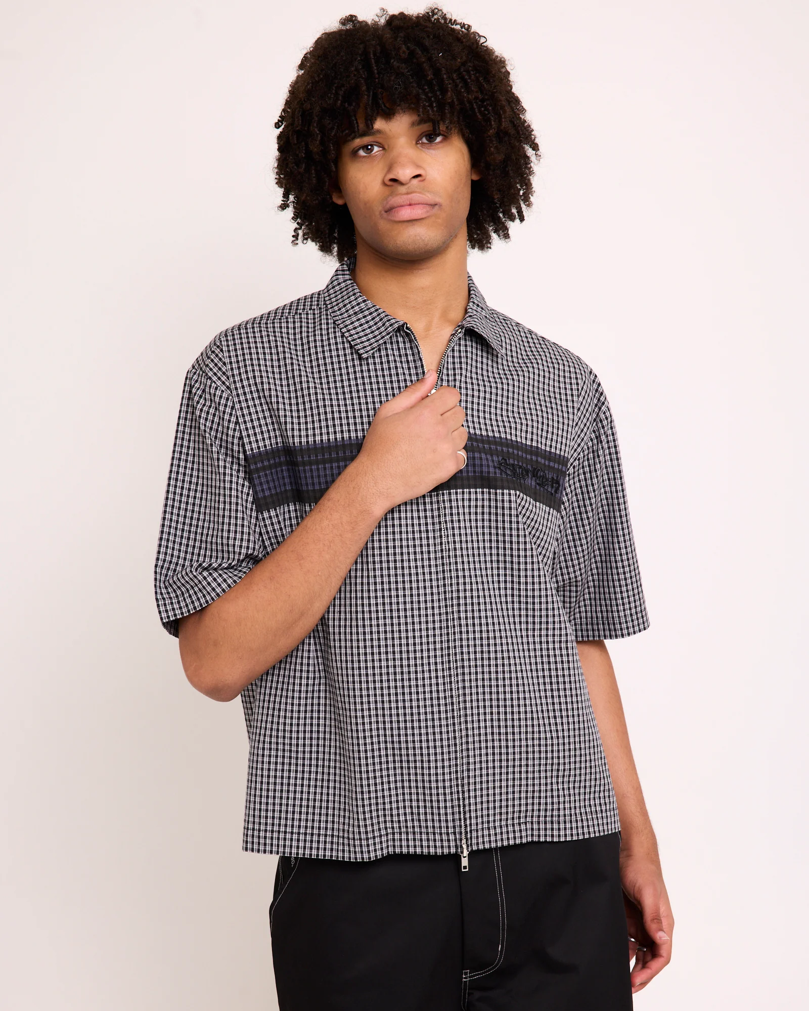 Wilson Print Short Sleeve Zip Shirt