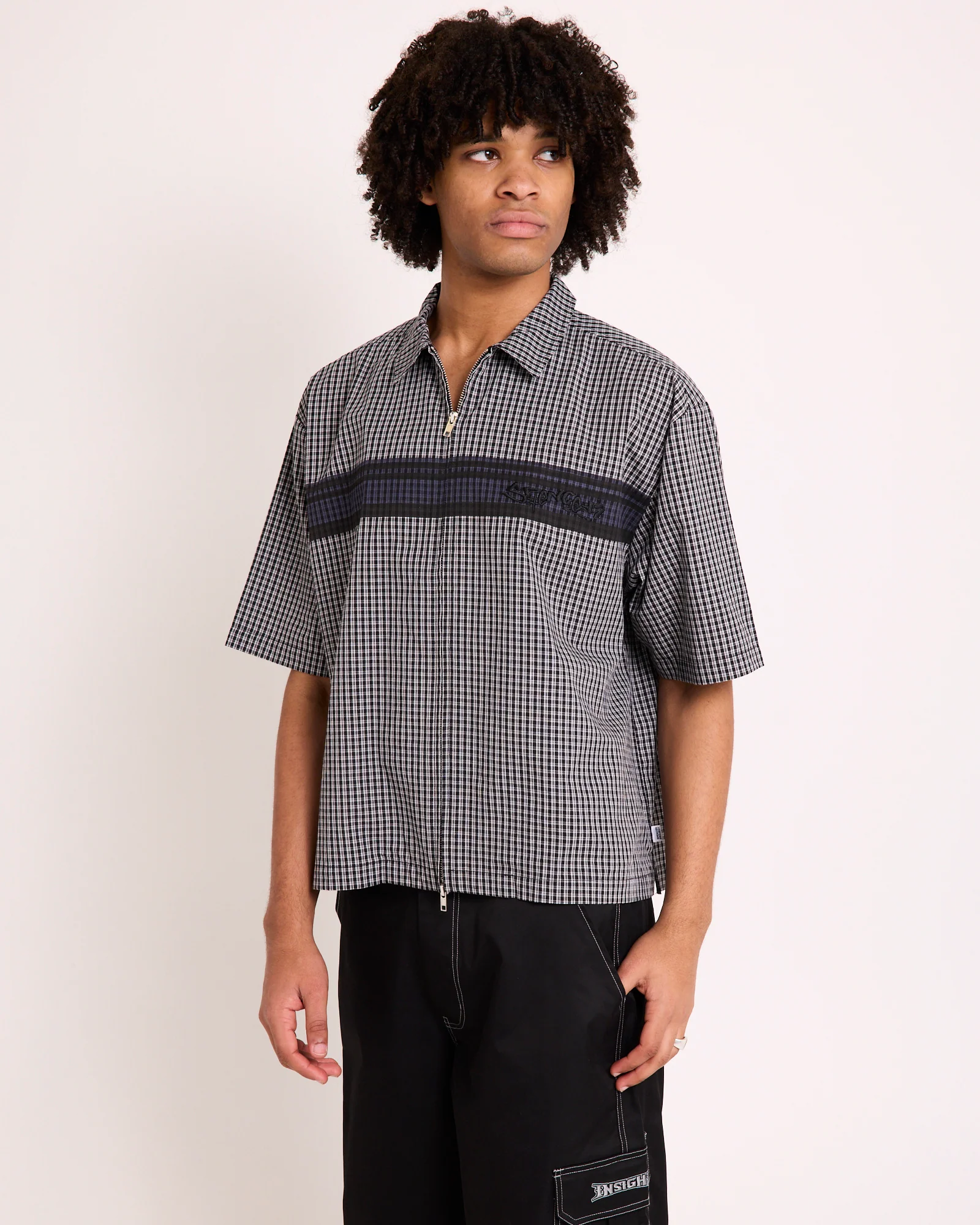 Wilson Print Short Sleeve Zip Shirt - Image 6