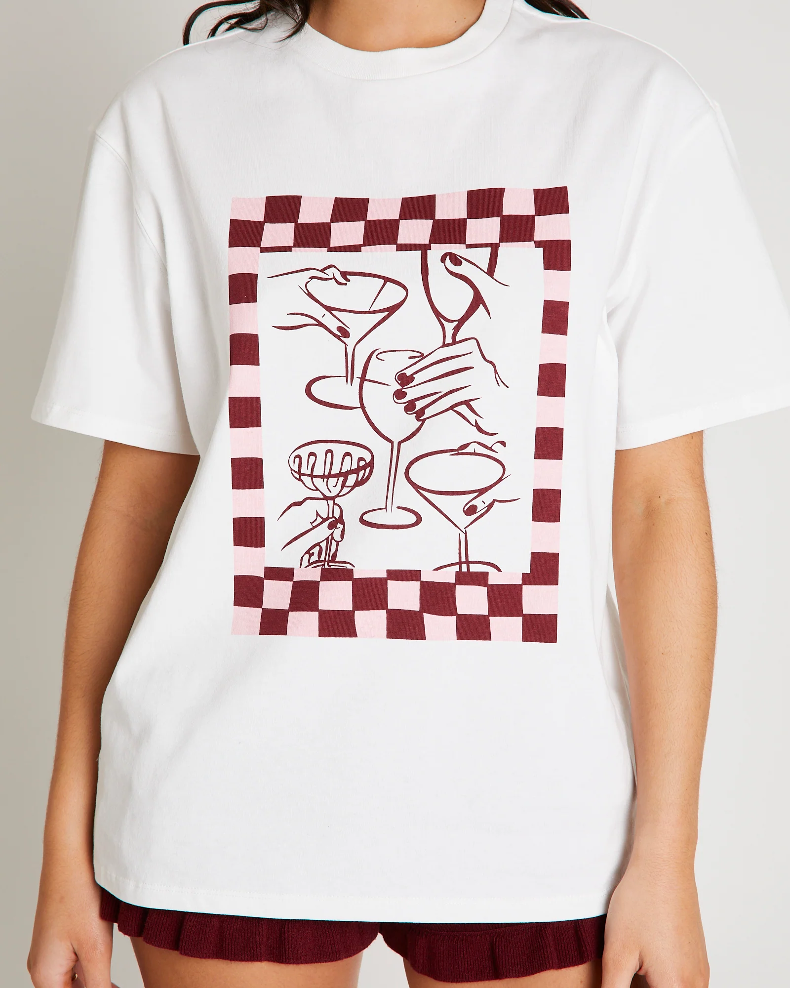 Wine And Dine Oversized T-Shirt - Image 6