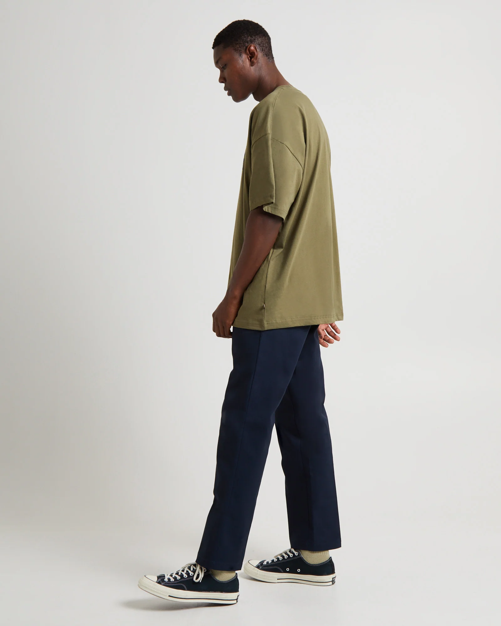 Work 330 Short Sleeve T-Shirt Dark Khaki - Image 4