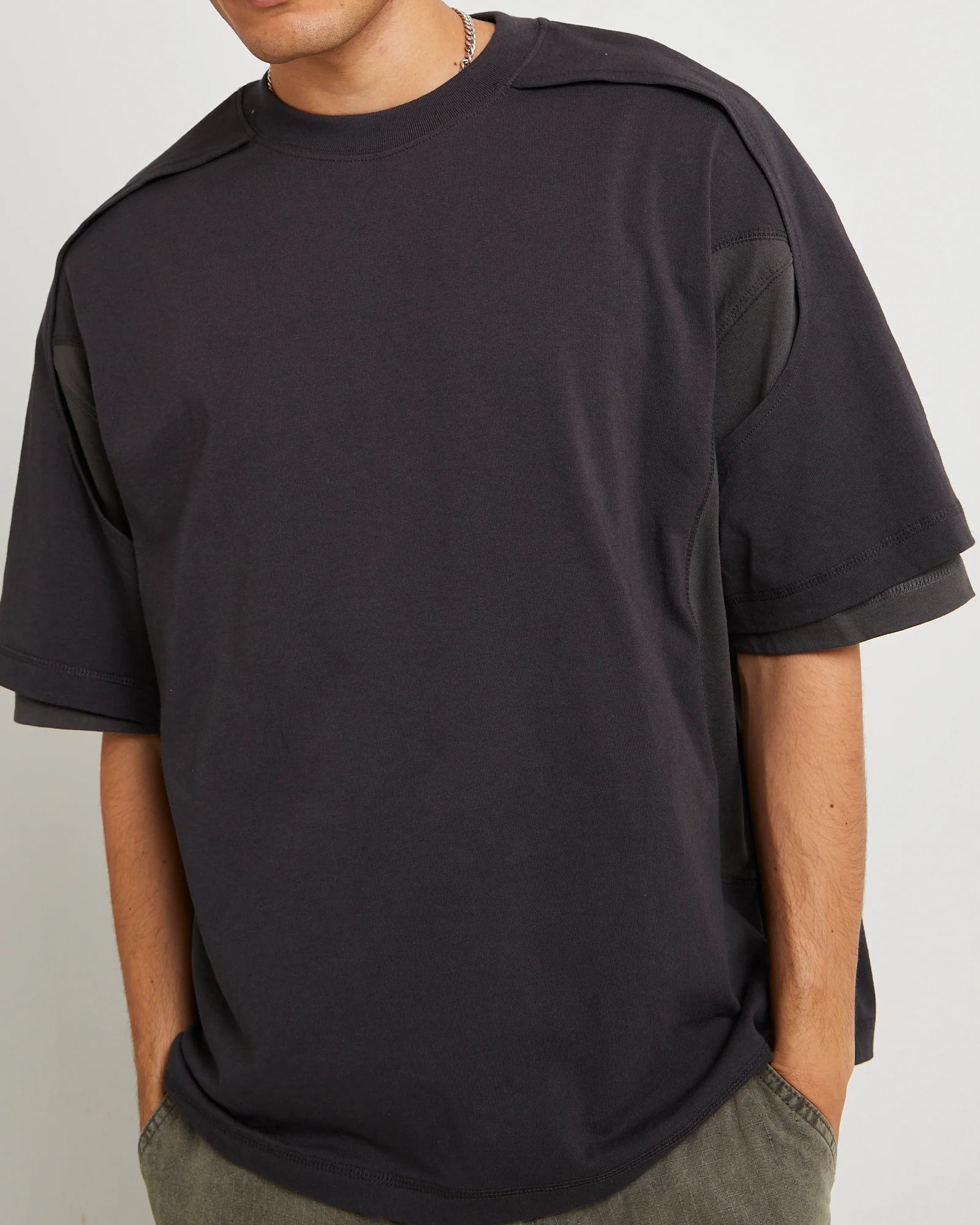 Workshop Double Layer Short Sleeve T-Shirt - Image 5