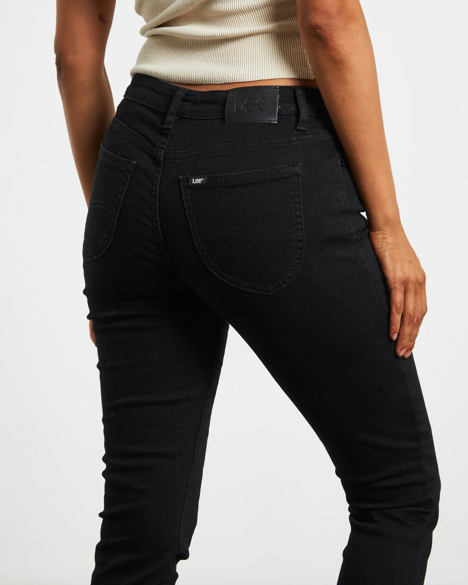 Y2K Low Licks Skinny Denim Jeans in Prize Black - Image 5