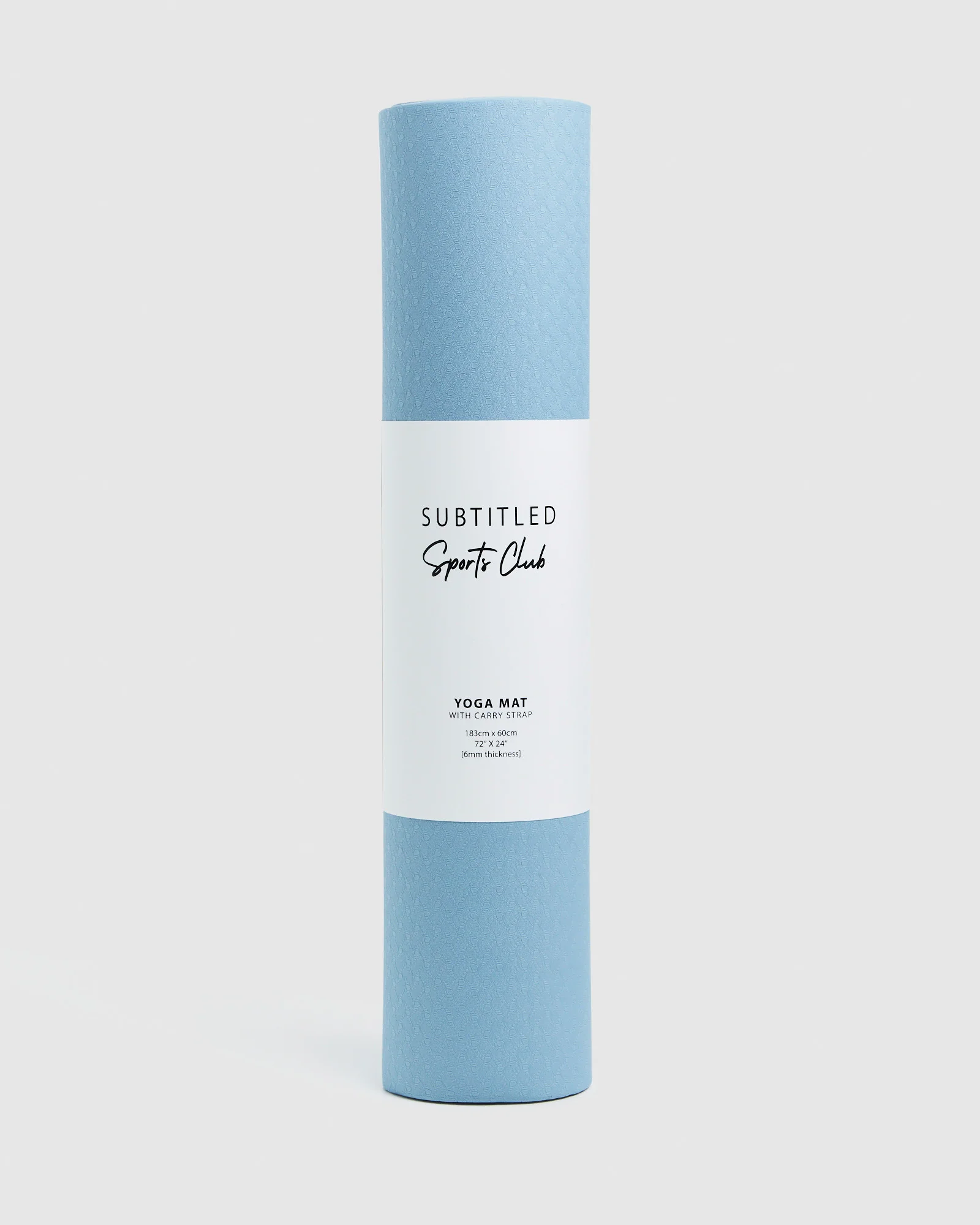 Yoga Mat With Strap Blue