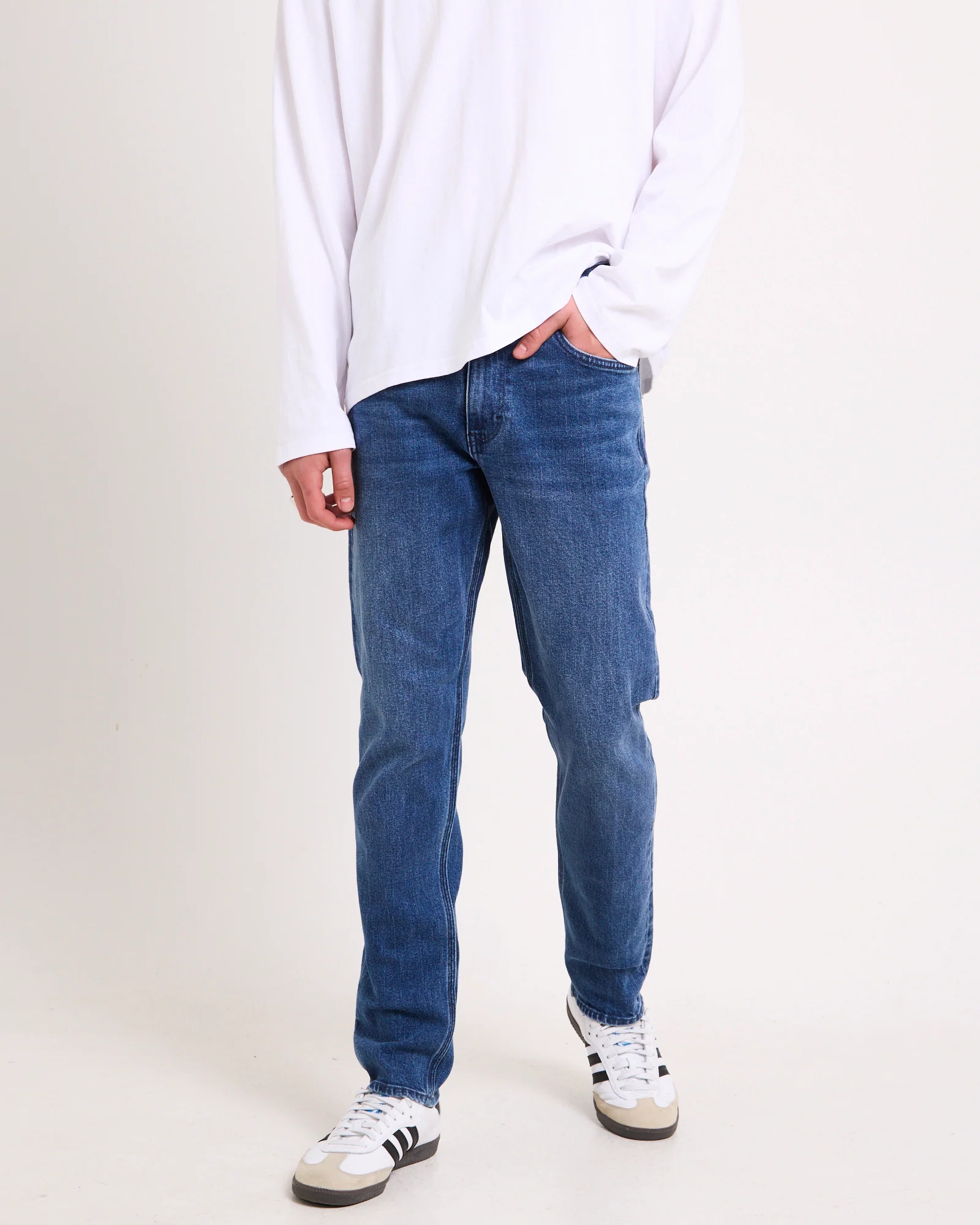 L-Three Straight Denim Jeans