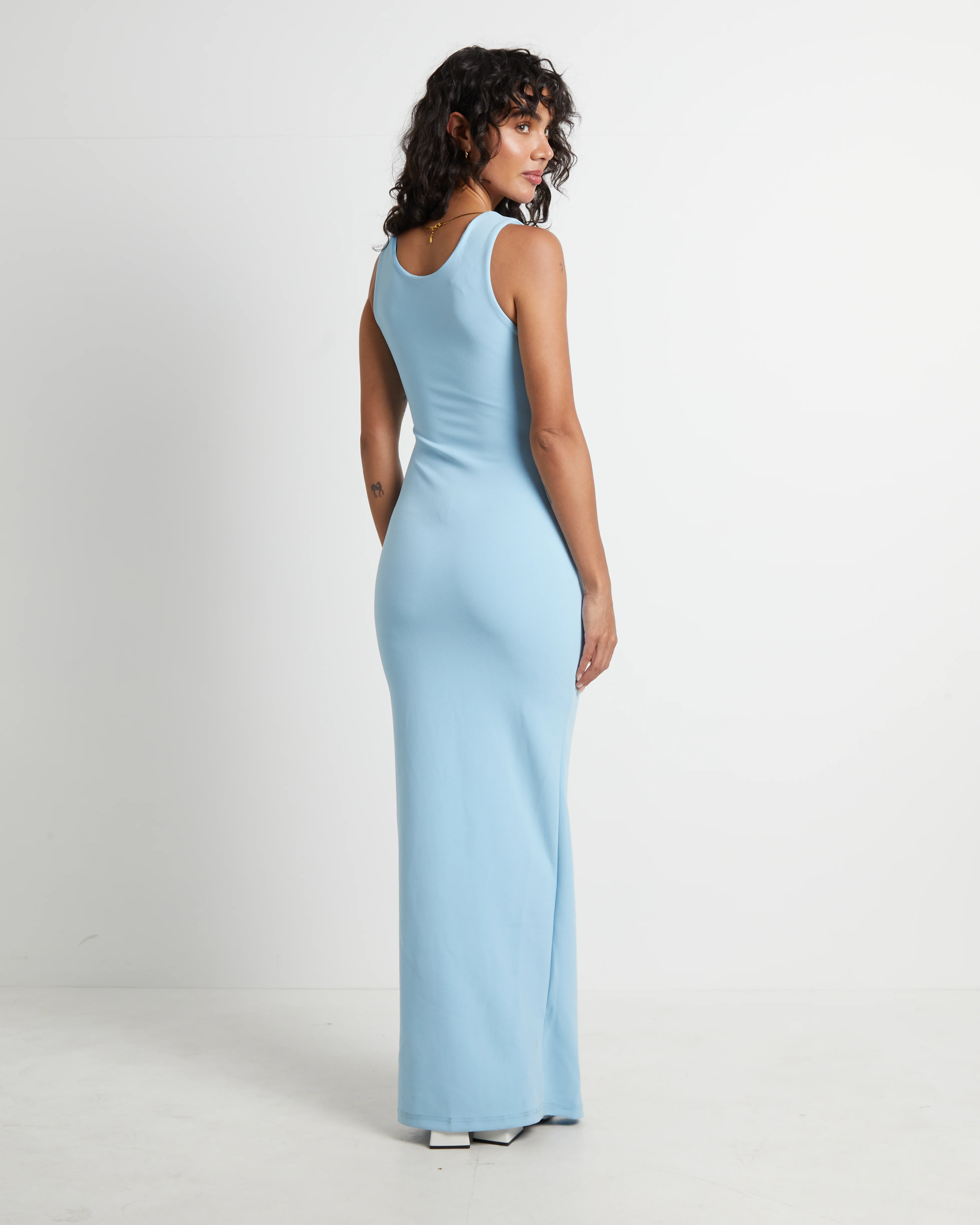 Zariah Maxi Dress in Blue - Image 2