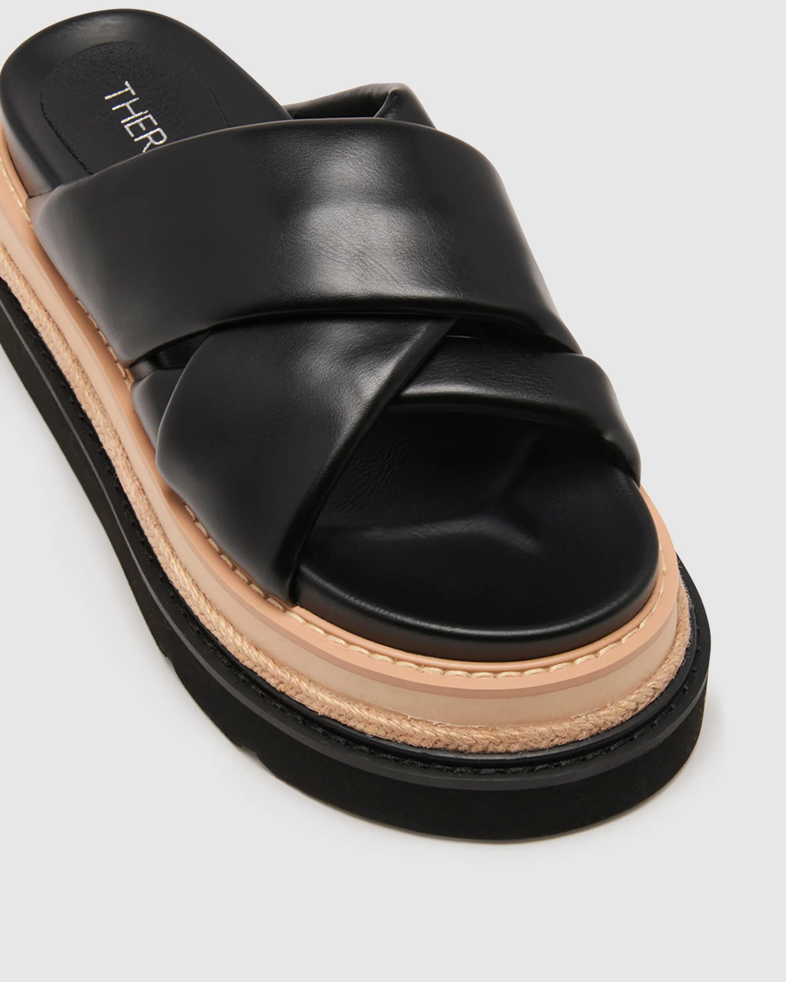 Zella Platform Sandals Black - Image 2